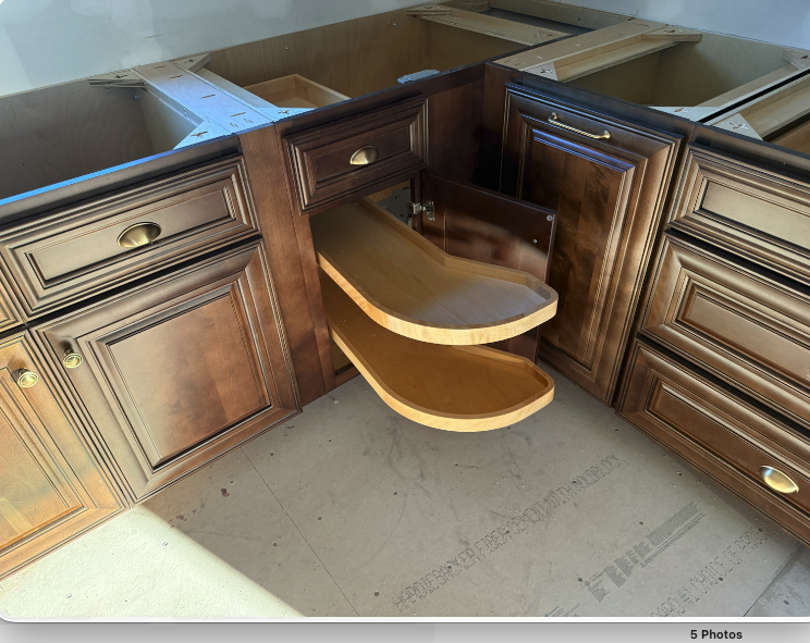 Corner Pull-Out Shelving